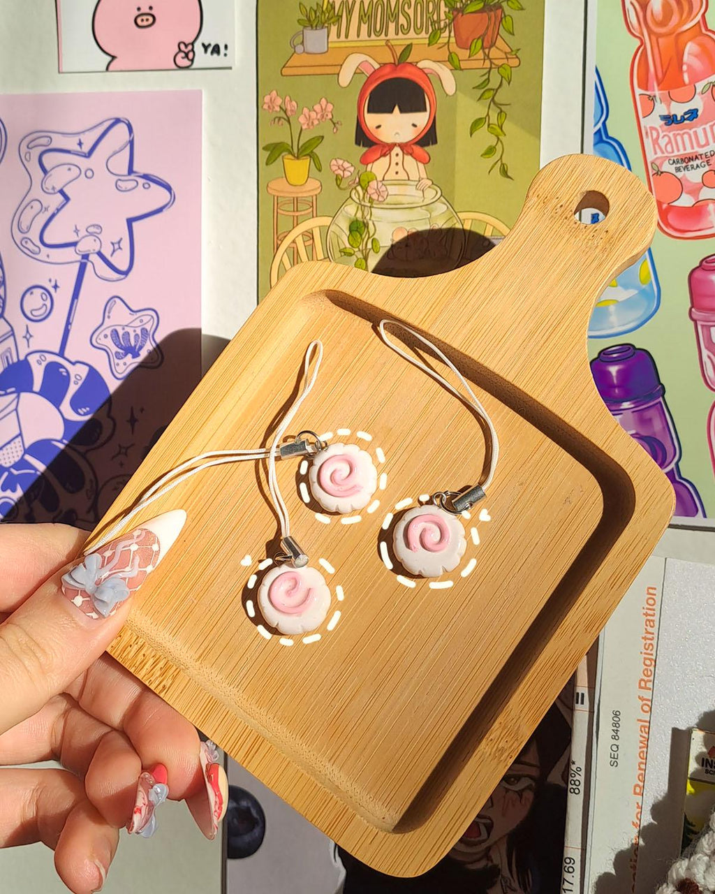 Narutomaki Handmade Phone Charm