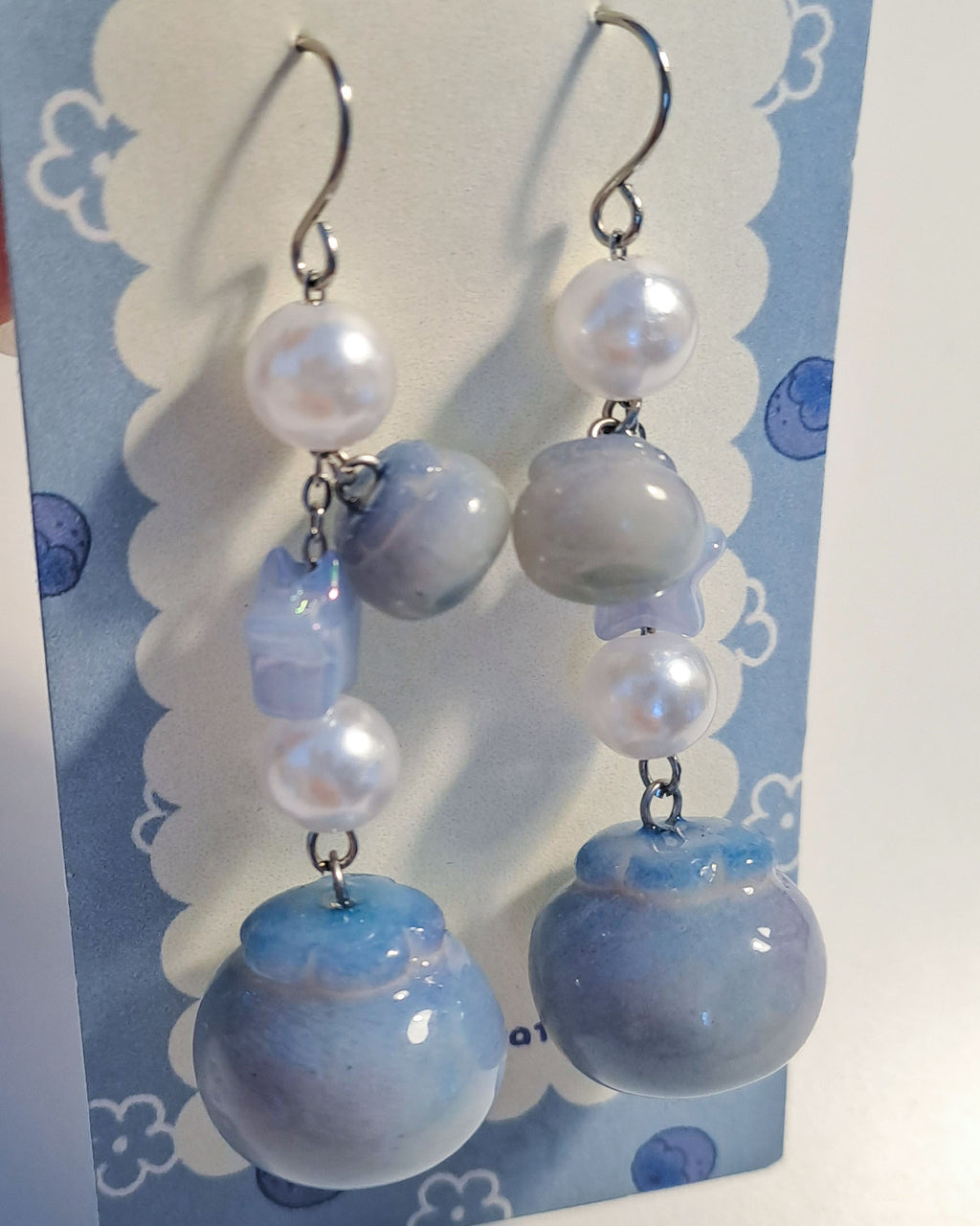 Blueberry Chunky - Earrings