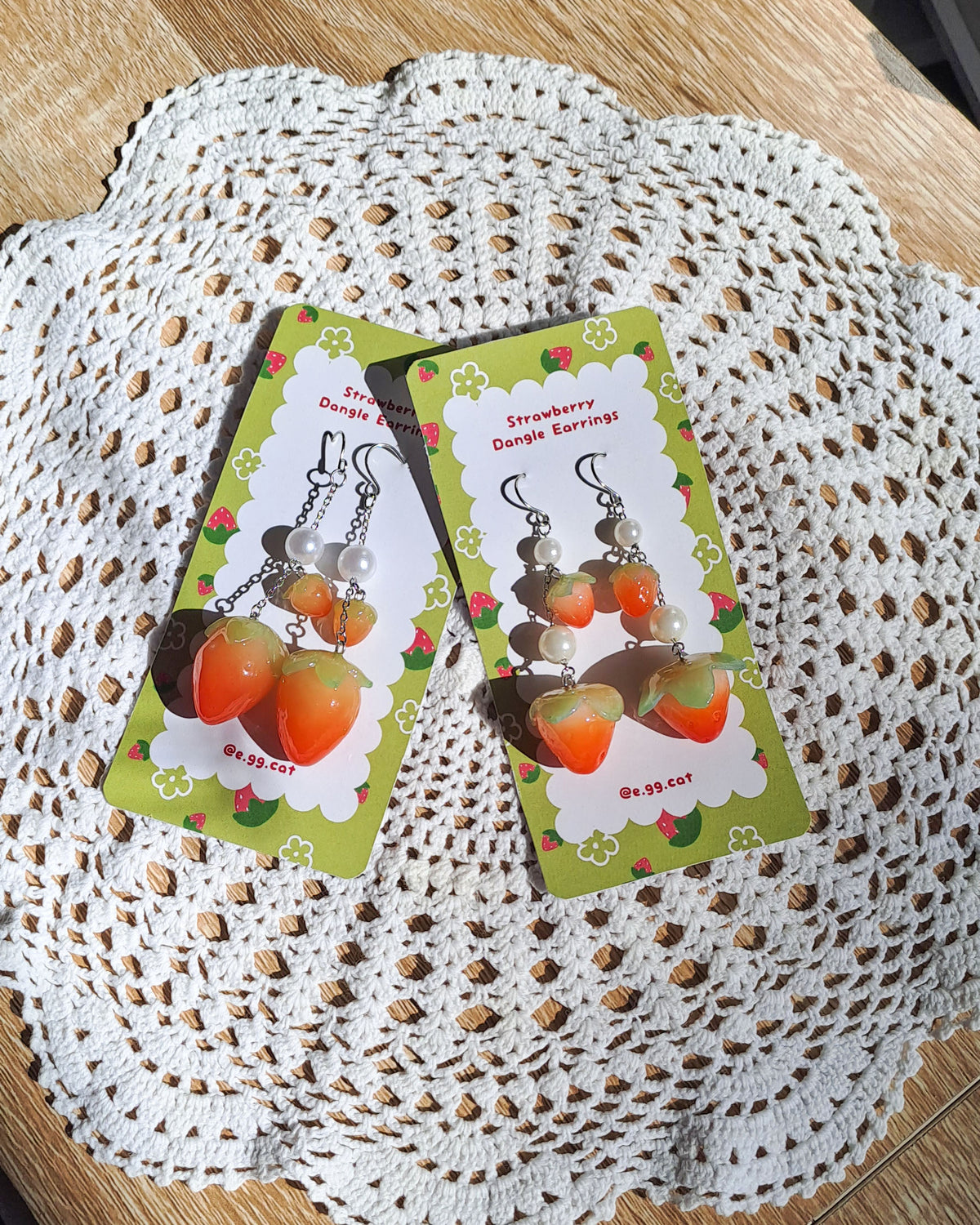 Strawberry Dangle Earrings