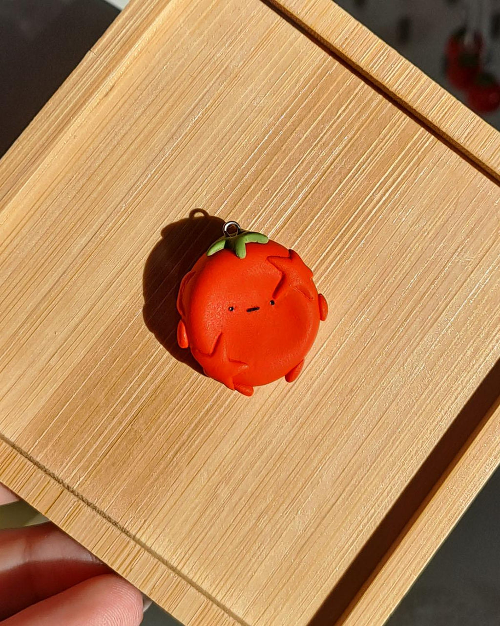 Squished Tomato Worry Stone - Keychain