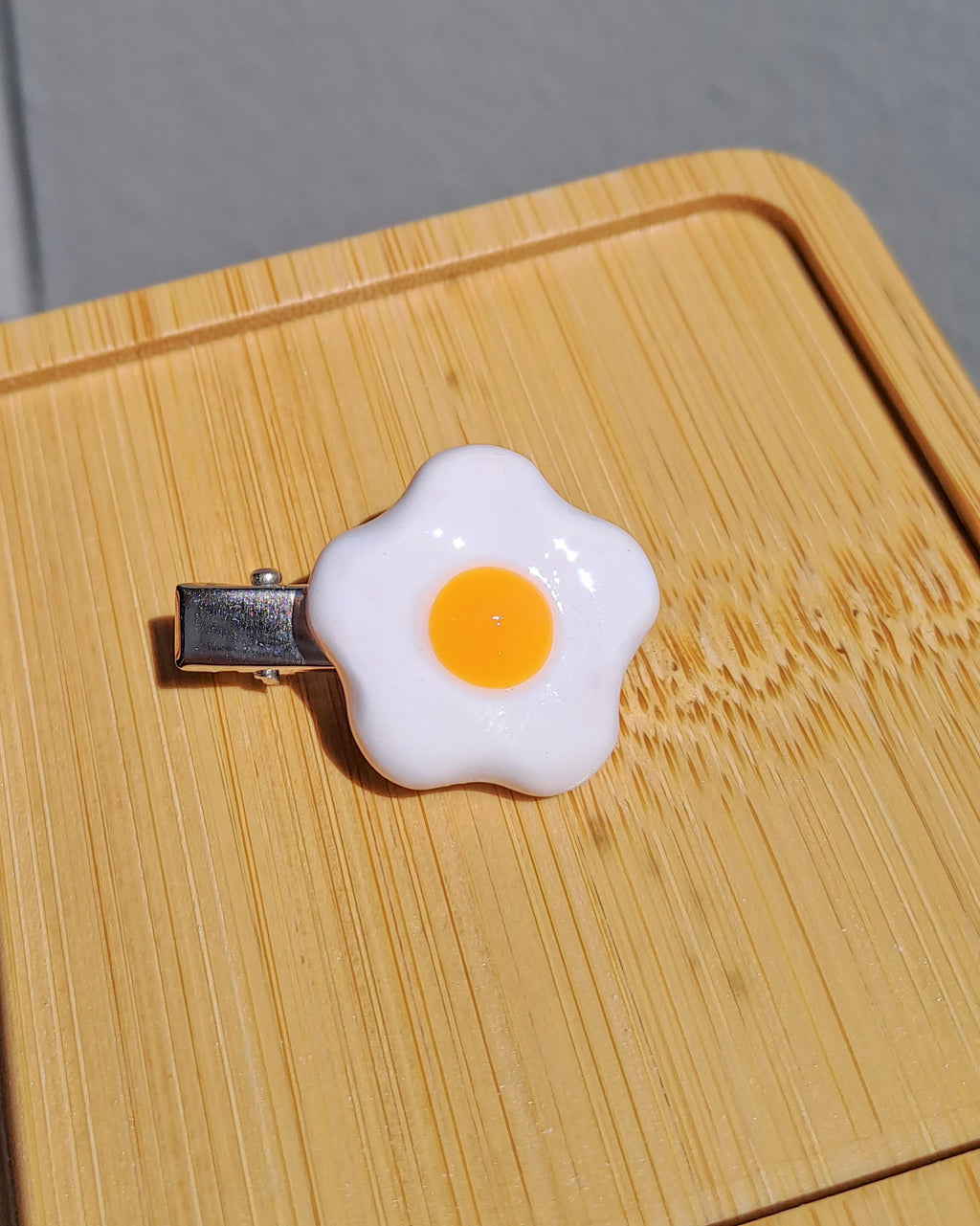 Fried Egg Hairclip
