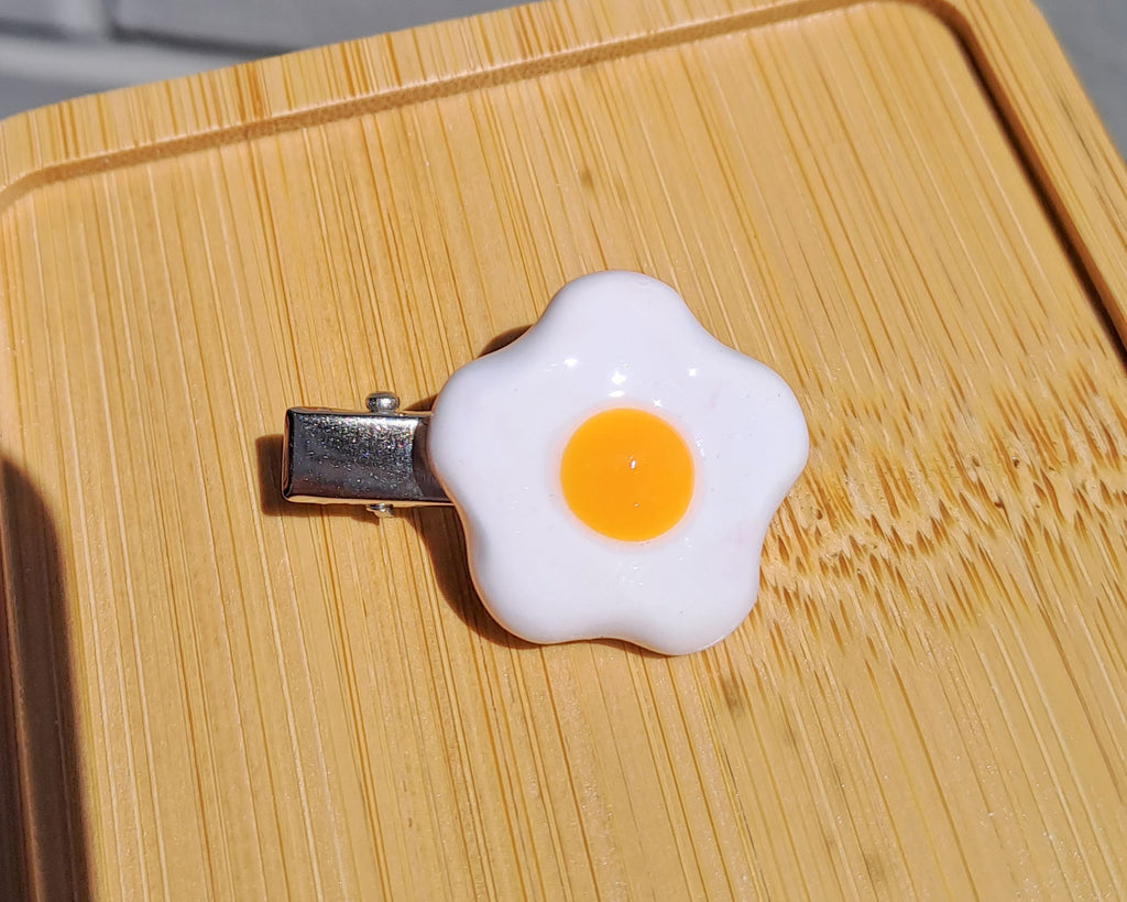 Fried Egg Hairclip