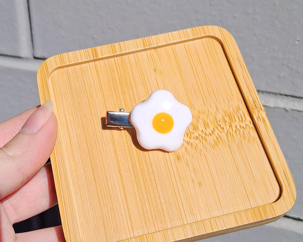 Fried Egg Hairclip