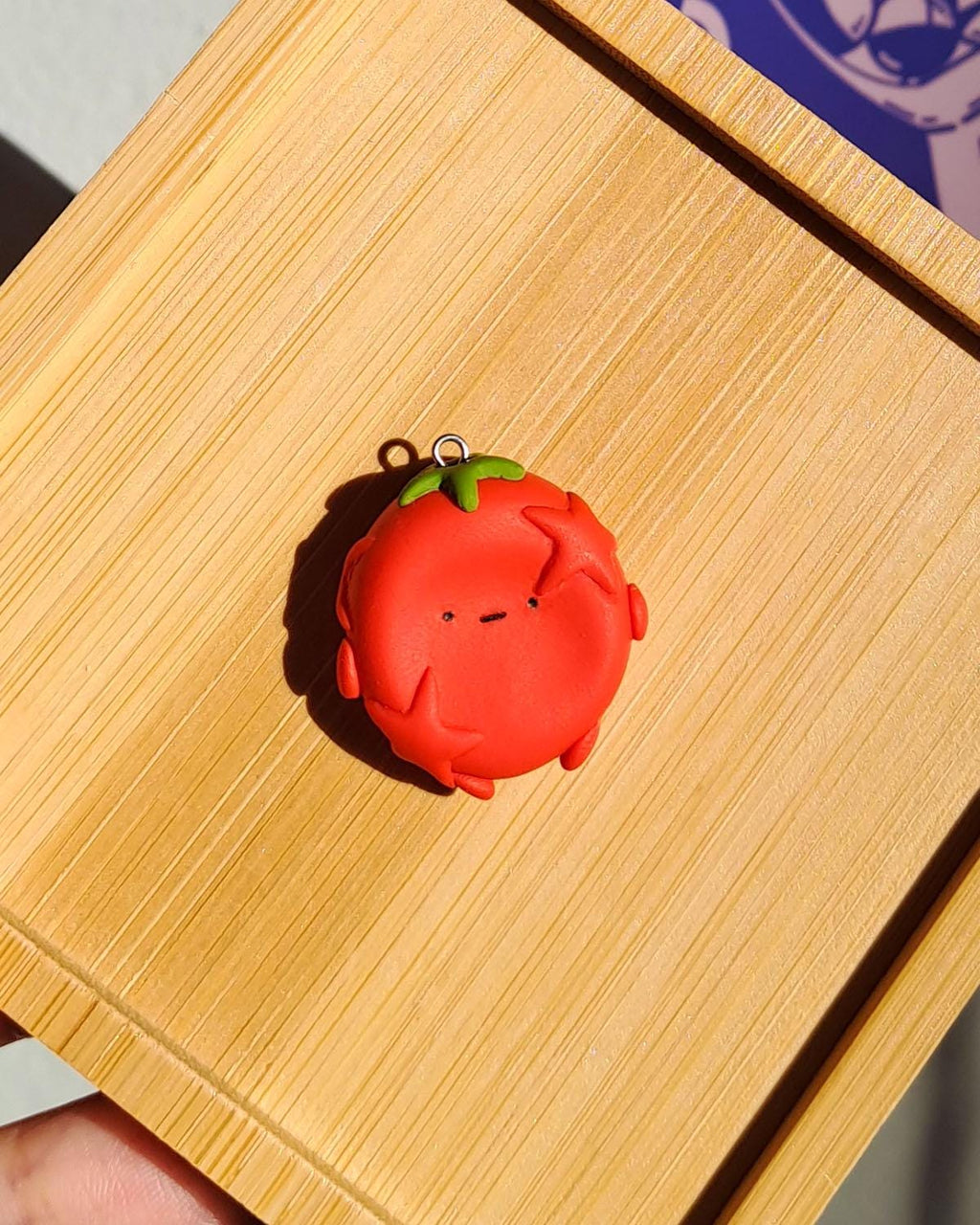 Squished Tomato Worry Stone - Keychain