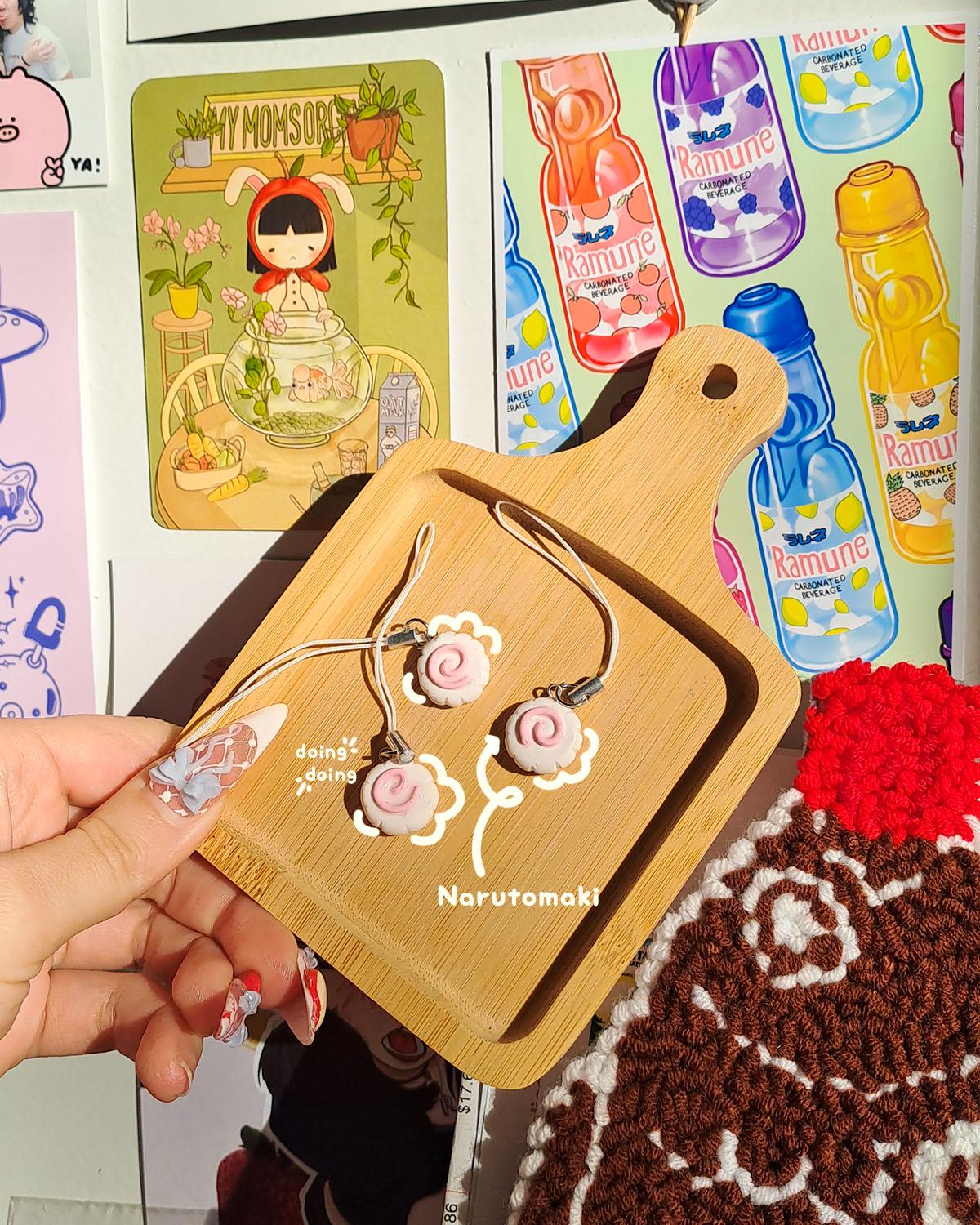 Narutomaki Handmade Phone Charm